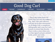 Tablet Screenshot of gooddogcarl.com